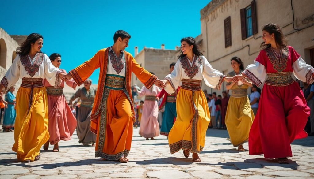 découvrez la danse dabké, une danse traditionnelle du moyen-orient alliant énergie et convivialité. apprenez ses pas rythmés et vivez une expérience culturelle unique.