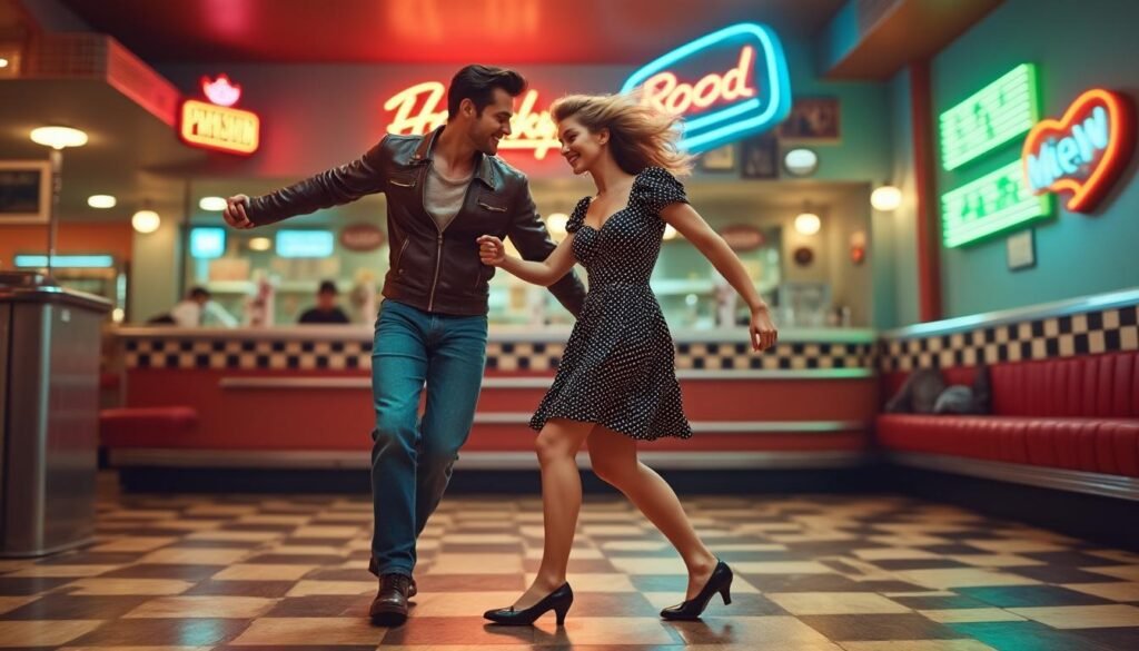 découvrez l'énergie et la passion du rock’n’roll à travers des cours de danse dynamiques pour tous les niveaux. apprenez les pas légendaires et vibrez au rythme du rock’n’roll !