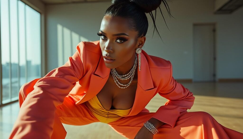 découvrez l'art du voguing, une danse expressive et pleine d'énergie, née de la culture ballroom et célébrant la créativité et l'élégance.