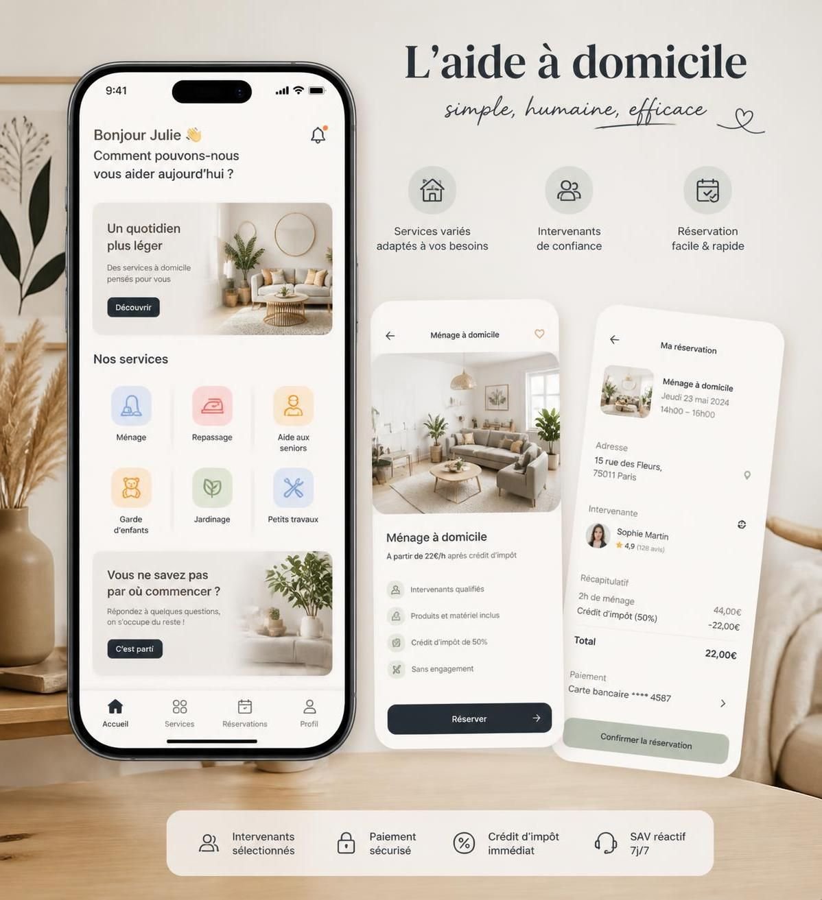 découvrez en détail les services authentiques proposés par cette plateforme d'aide en ligne à domicile et ce qui la rend unique.